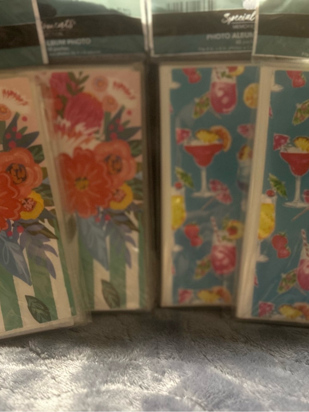 Special Memories Floral & Cocktail Photo Albums Set of 4 - Multicolor